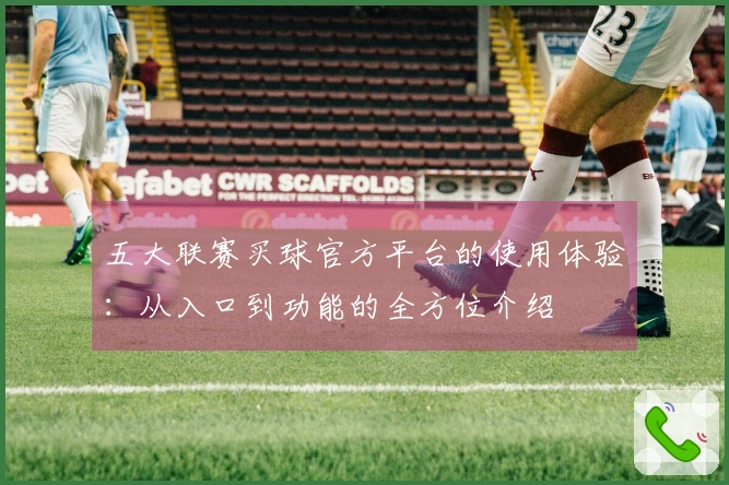 五大联赛买球官方平台的使用体验：从入口到功能的全方位介绍